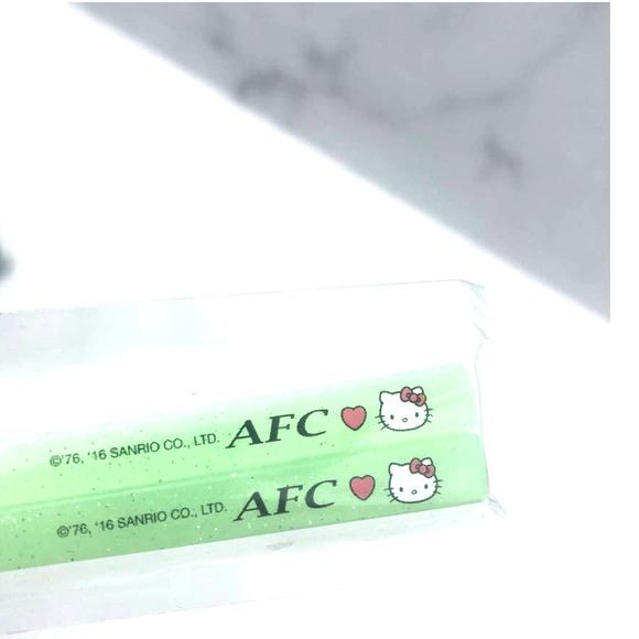 Hello Kitty Sanrio Sushi AFC 30th Anniversary Chopstick Set Japan Gift New Green - Picture 1 of 16
